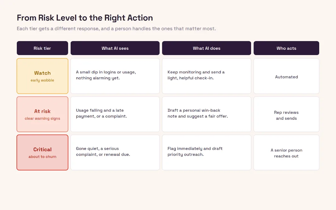 Churn Winback Risk Actions Churn Winback Risk Actions
